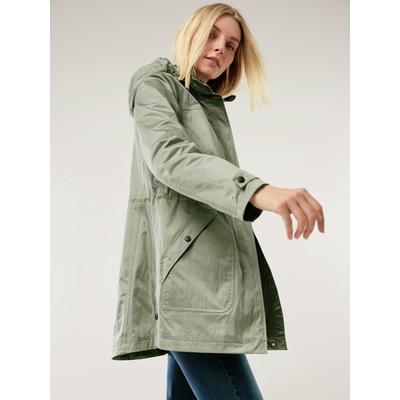 Walbusch Damen Aquastop Parkajacke Crinkle 2.0 Gruen Image