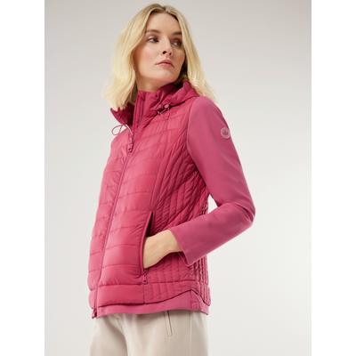 Walbusch Damen Stepp-Jacke Materialmix Rot Image