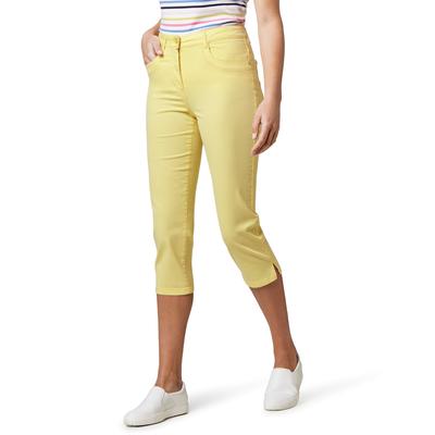 Walbusch Damen Baumwoll-Capri Supersoft Gelb Image