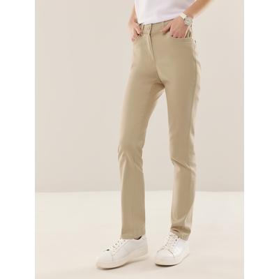 Walbusch Damen Bügelfrei Baumwoll-Hose Beige Image