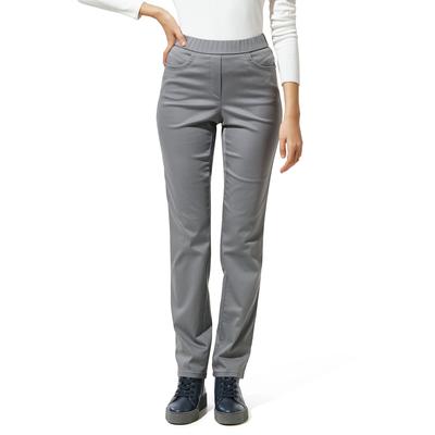 Walbusch Damen Thermo-Bügelfrei Cotton Hose Grau Image