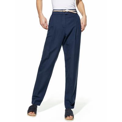 Walbusch Damen Leinenmix Chino Blau Image