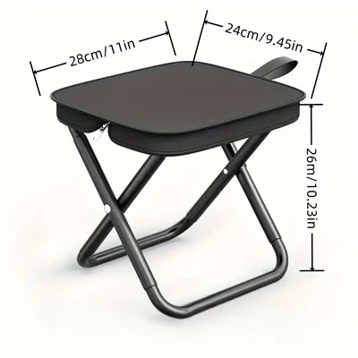 Easy-Store, Versatile Folding Stool & Chair Combo - Lightweight, Portable Design for Camping,