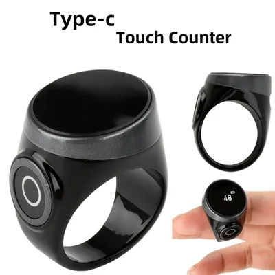 Type-C Touch Counter Mini Smart Tasbih Tally Counter Electronic Digital Counter for Muslims Prayer
