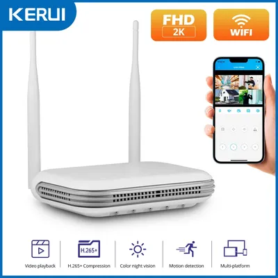 KERUI 3MP 5MP 2K 8CH Mini NVR WIFI Onvif Network Surveillance Video Recorder for Home Security