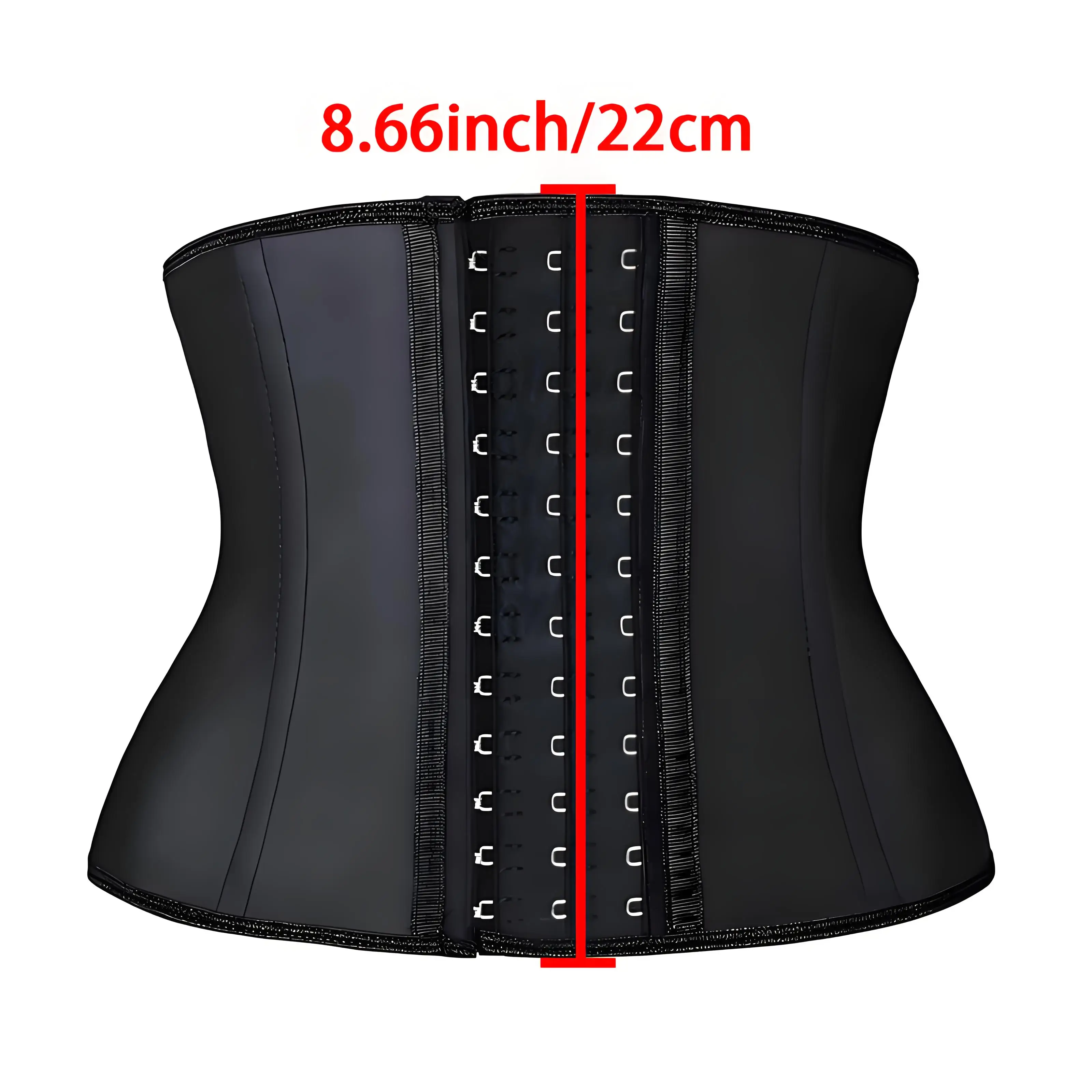 8.66 inch Short Torso Smooth Latex waist trainer body shapewear Belt women Slimming Underwear waist trainer sheath slimming
