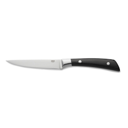 Steakmesser Set CARLOS mit schwarzem Pakkaholzgriff, 24 cm, Set á 6 Stück, Klingenstahl 420, Holz