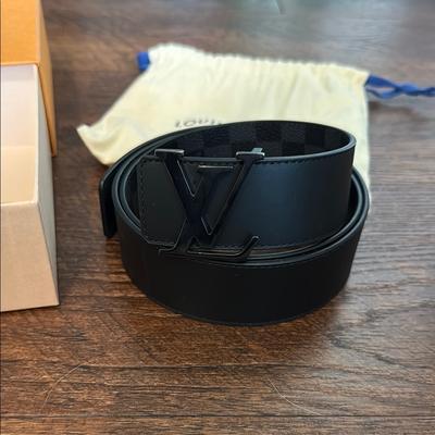 Louis Vuitton Bags | Louis Vuitton 40 Mm Reversible Black Men's Belt Size 95 Cm | Color: Black | Size: 95 Cm