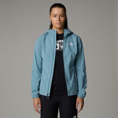 Softshelljacke THE NORTH FACE "Nimble Kapuzenjacke für Damen", Damen, Gr. S, shallow blau, Obermaterial: 90% Polyester, 10% Elasthan. Futter: 100% Polyester, Jacken Image