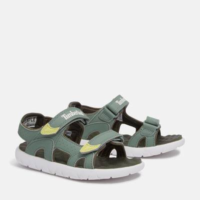 Sandale TIMBERLAND "Perkins Row 2 STRAP SANDAL", Gr. 40, grün, Synthetik, sportlich, Schuhe, mit Klettverschluss Image