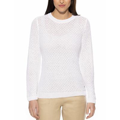 Walbusch Damen Edelgarn-Pullover Lino Weiss Image