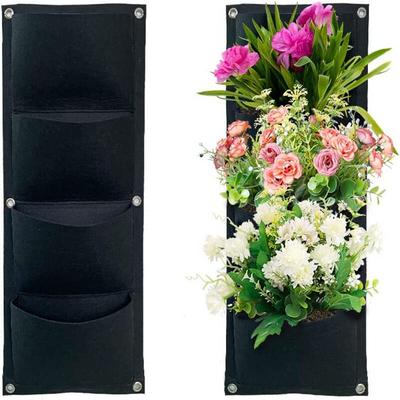 Linghhang - 2er-Pack vertikal hängende Pflanztaschen, Pflanztaschen, Hängetaschen für den Garten, 4 Image