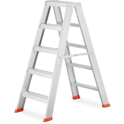 Leiter - Haushaltsleiter - Stehleiter - beidseitig - 2x 5 Stufen Image
