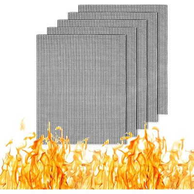 Linghhang - ccykxa Grill-Netzmatte, 5 Stück, Antihaft-Grillmatte, wiederverwendbare Image