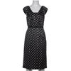 L.K.Bennett Damen Kleid, Gr. 36, schwarz, Seide, Viskose