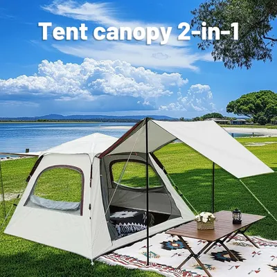 2-3 Person outdoor camping pop-up tent waterproof, windproof and rainproof carpa ventilation upgrade bring storage bag camping