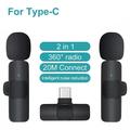 Microfono Lavalier Wireless 2.4G Portatile per Riprese Video e Registrazione Audio in Streaming Live Mini Mic IOS Android