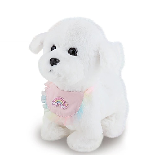 Welpen-Spielzeug für Kinder Spielzeughunde die laufen und bellen Gehender Hundespielzeug für Kinder mit Leine Interaktives plüschiges Welpen mit Fernbedienung für Mädchen und Jungen im Alter von 3-7