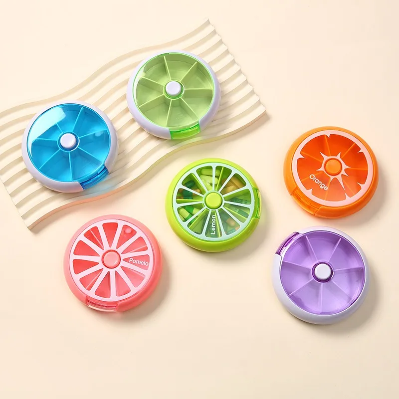 Neue Mini Kleine Tragbare Reise Vitamin Pille Box Fällen Container Organizer Lagerung Tablet 7 Tage 7 Grids Medizin Fisch Öle Image