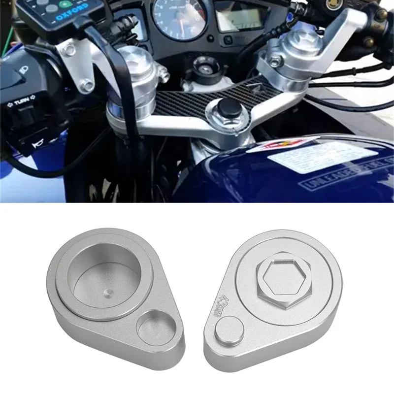 43 mm für Honda VFR 800 VTEC ab 2002, Lenker-Riser-Bar-Montagesatz aus Aluminium für Honda Blackbird CBR1100XX 1996–2008 Image