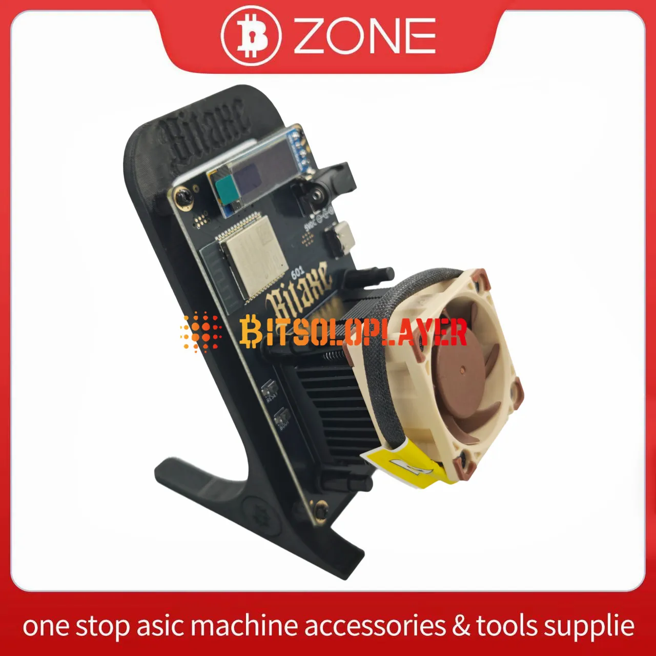 100 % Mute Bitaxe Gamma 601 1.2Th/s Bitcoin Miner BM1370 Asic Chip 18 W Krypto-Miner mit NF-A4X20 PWM-Lüfter Image