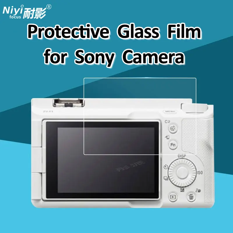 2x Kameraglasfolie für Sony Kamera ZVE1 ZV1 A6400 A6600 A7C A7M3 A7R4 A7S FX3 A7RIV ZVE10 Schutzfolie aus gehärtetem Displayschutz Image