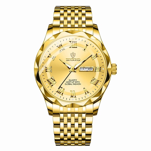Luxus Herrenuhr Quarz wasserdicht Leuchtende Datum Chronograph Leder Herren Armbanduhr Militärische Sport Herren Uhren B6367 Image