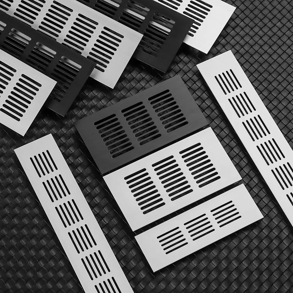 Aluminiumlegierung Schrank Air Vent Ventilator Gitter Dekor Abdeckung Schrank Schuh Kleiderschrank Mesh Loch Abdeckung Hardware Zubehör
