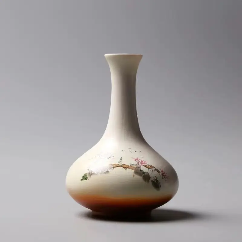 Vintage Keramik dekorative Ponton Brücke Wohnzimmer Desktop kleinen Blumentopf kreative hydro po nische Blumen arrangement Ornamente Image