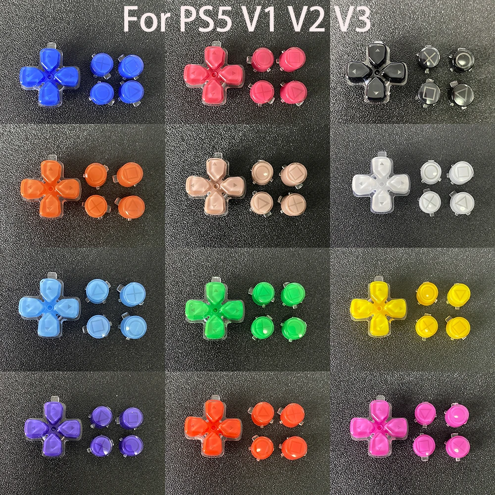 Für PS5 Controller Ersatz Dpad und ABXY Jelly Button Trigger Key Reparaturteile für PS5 V1 V2 V3 Option und Share Buttons Image