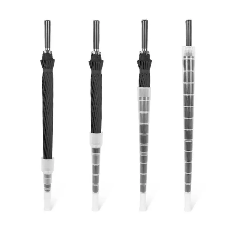 1 Stück 70/80cm versenkbare Regenschirm abdeckung wasserdichte transparente Hüllen Kunststoff-Tropfs chirm hülse Teleskop tropf fest