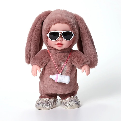 Kindermilchflasche Vinyl Elektrisches Plüschtier Frühe Bildung Essende Milchflasche Puppe Gehende Und Sprechende Imitierende Mädchen Geschenk Weihnachtsgeschenk Image