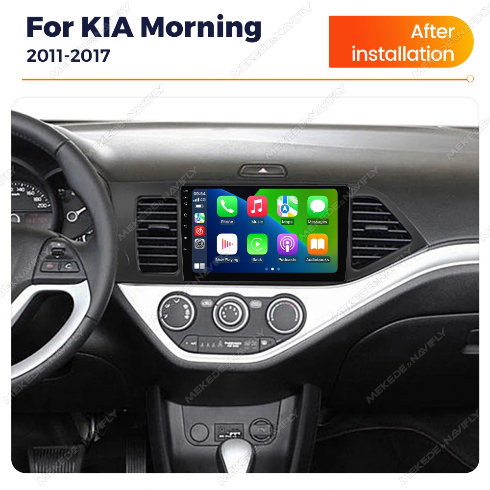 2 DIN Android 14 Auto-Multimedia-Player Für KIA PICANTO Morgen 2011-2016 Radio All-in-one Carplay Android Auto GPS WIFI Kopf Einheit Image