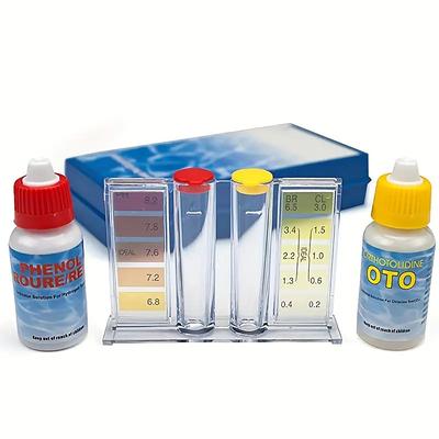 Swimming Pool Water Quality Test Reagent Residual Chlorine PH Test Kit Water Test Kit Water Test Reagent Set OTO Test Reagent