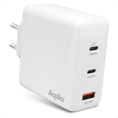 Aqiila Ladeadapter Chargebird W3 USB-A / USB-C weiß