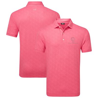 The 153rd Open Royal Portrush FootJoy Speckle Print Polo - Rosa Image
