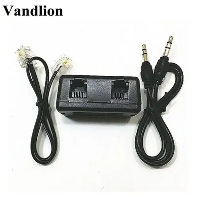 Vandlion Telephone Adapter For Digital Voice Recorder Telephone Line Audio Cable Line-in Cable