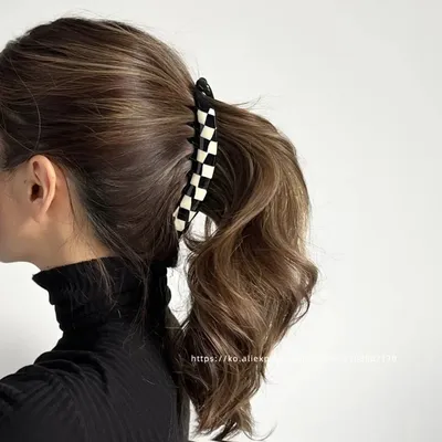 High volume large banana clip~Korean FRANCE vertical clip, back spoon, ponytail clip, leopard print