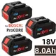 ProCORE-Batterie de rechange pour Bosch, outil professionnel sans fil, 18V 8.0AH, BAT618, BAT609,