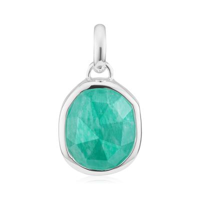 Sterling Silver Siren Bezel Gemstone Pendant Amazonite