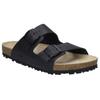 Pantolette JOSEF SEIBEL "Josef 01", Herren, Gr. 47, schwarz, Leder, klassisch, Schuhe, Sommerschuh, Schlappen, Sandale mit softem Fußbett