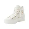 Sneaker CONVERSE "CHUCK TAYLOR ALL STAR LIFT PLATFORM GOLD", Gr. 37, egret, egret, gold, Synthetik, sportlich, Schuhe