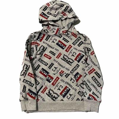 Levi's Shirts & Tops | Levis Hoodie Boys Xs 3-4 Year Olds Gray Logo Pullover Sweatshirt Kids Youth | Color: Gray | Size: Xsb