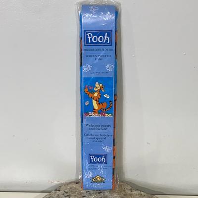 Disney Accents | Disney Tigger Loves Flowers Outdoor Garden Flag 28 X 40 Winnie The Pooh-Nwt! | Color: Blue/Orange | Size: 28”X40”
