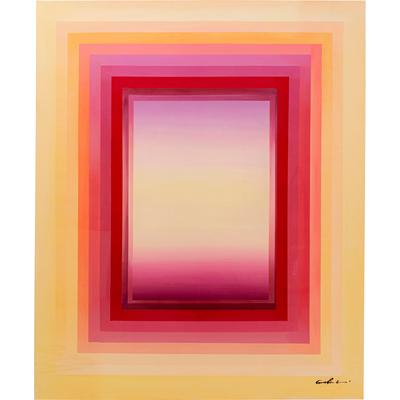 Leinwandbild KARE DESIGN "Leinwandbild Tendency Blush", beige (farbe bild(er): beige, rot), B:140cm H:170cm T:3,5cm, Bilder Image