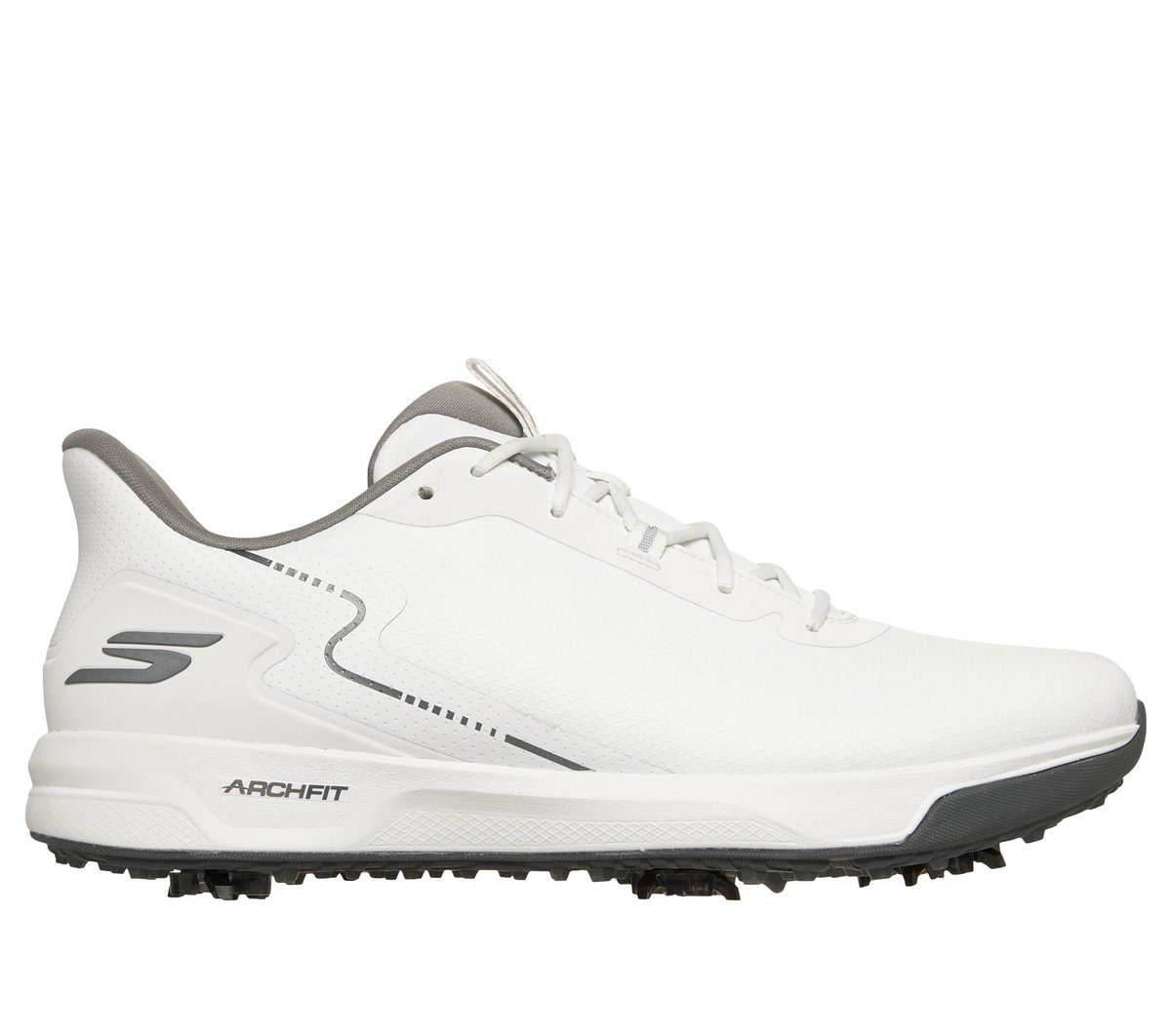 Skechers Men's Waterproof: GO GOLF Elite Vortex - Rival Shoes | Size 12.0 | White | Synthetic/Textile | Arch Fit