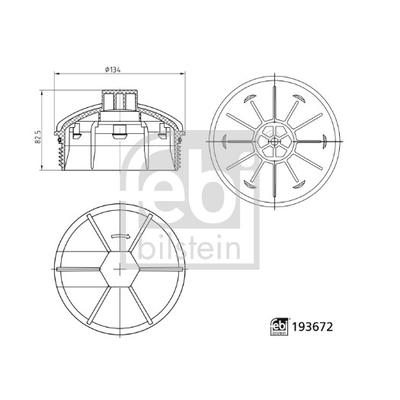 FEBI BILSTEIN Universal 134mm 193672 Image