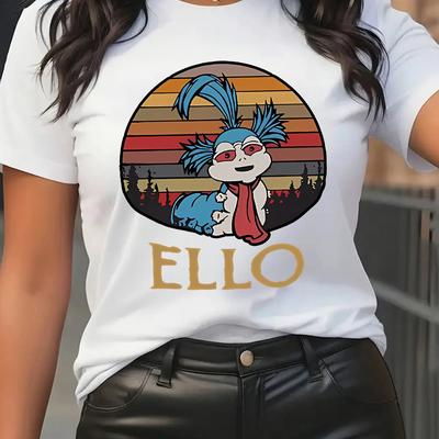 TEMU Elegant And Stylish Casual—women's Round Neck Pullover T-shirt With Cartoon Maze Pattern Print, In Short Sleeves And Sizes S-xxl In Colors. Image