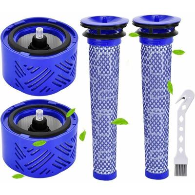 Filter für Ersatzfilter für Dyson V6 Absolute Staubsauger, 2 Nachfilter und 2 Vorfilter Image