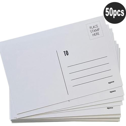 TEMU 50pcs/pack, Cartes Postales Vierges, Cartes Postales Blanches 4x6 pouces, Ensemble de Cartes Postales Vierges, Cartes en pour Cartes Postales, Cartes Postales